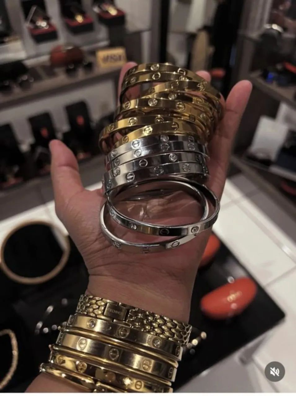 10 Pulseiras Cartier aço cirúrgico atacado 
