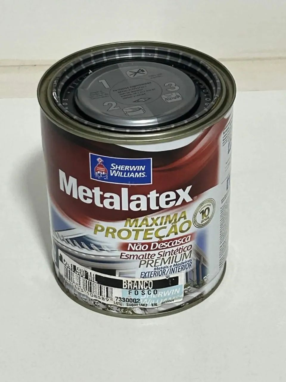 Esmalte Sintético Branco Fosco (900ml) - Lacrado - Foto 3