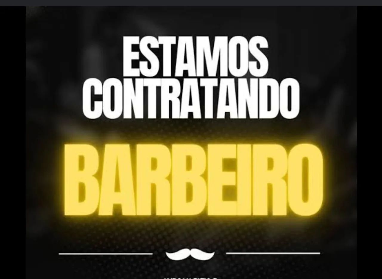 Contrata-se barbeiro 