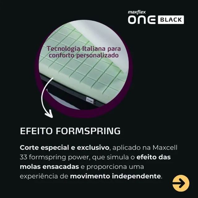 Colchão King Maxflex One Black - Foto 4
