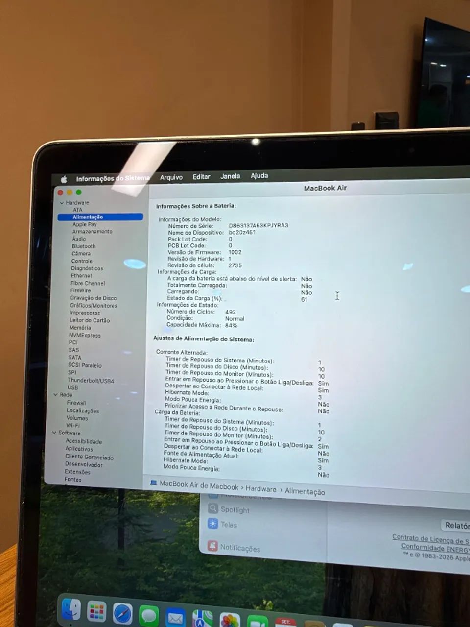 Vendo ou troco MacBook Air M1 6 meses de garantia  - Foto 4