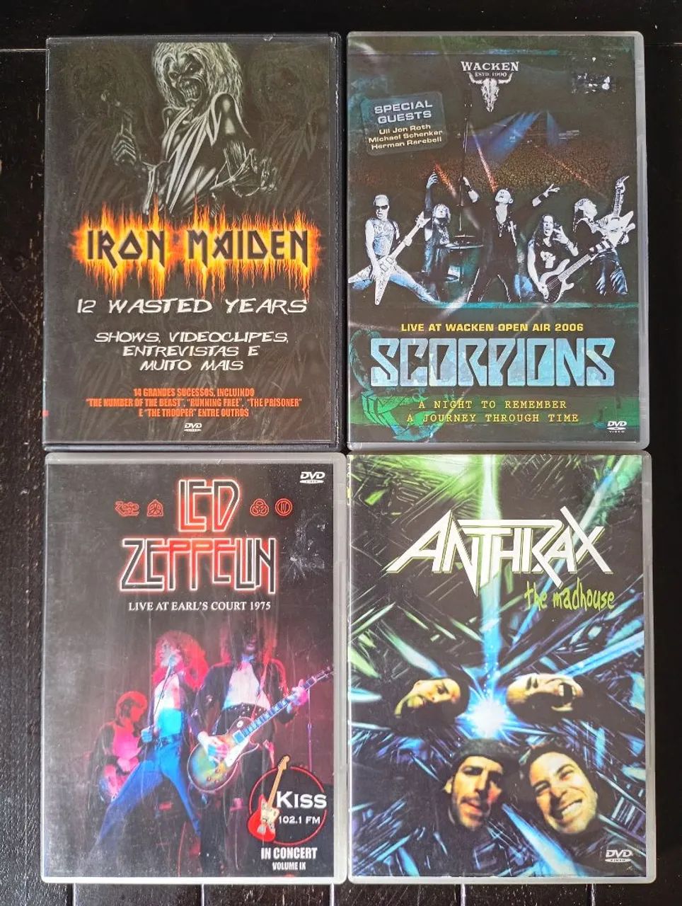 Lote De DVDs De Rock Metal