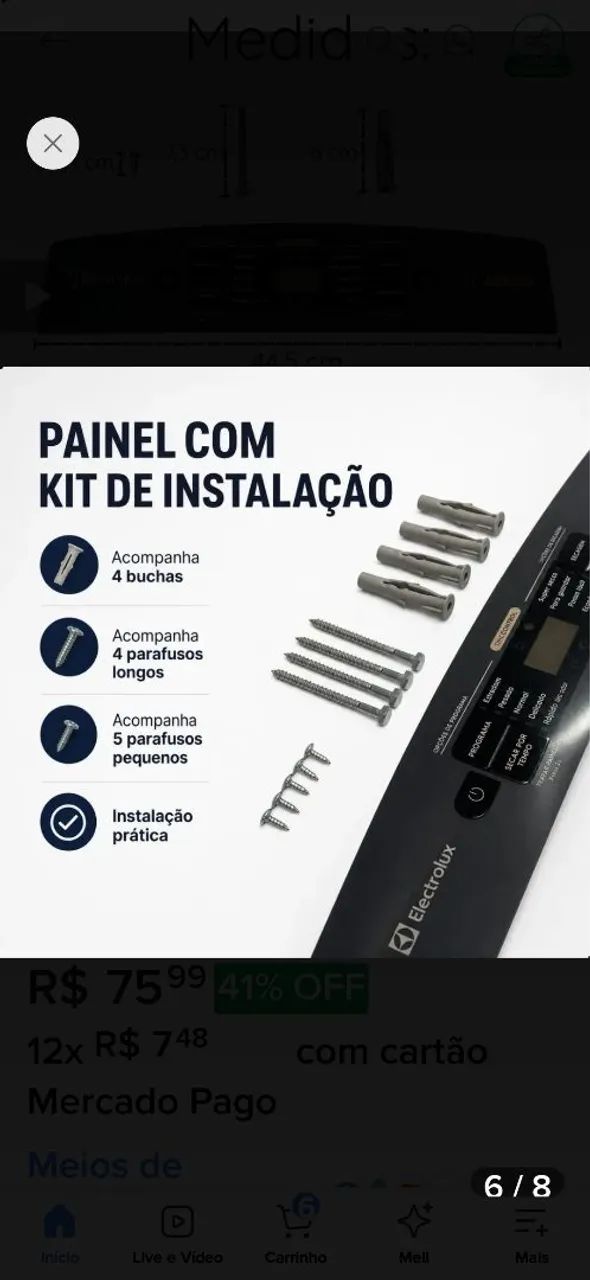 Kit instalação secadora svb11kg - Foto 4