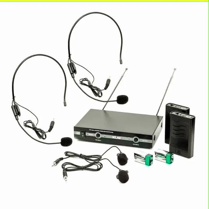 Microfone Sem Fio Auricular Cabeça Headset e Lapela - Foto 2