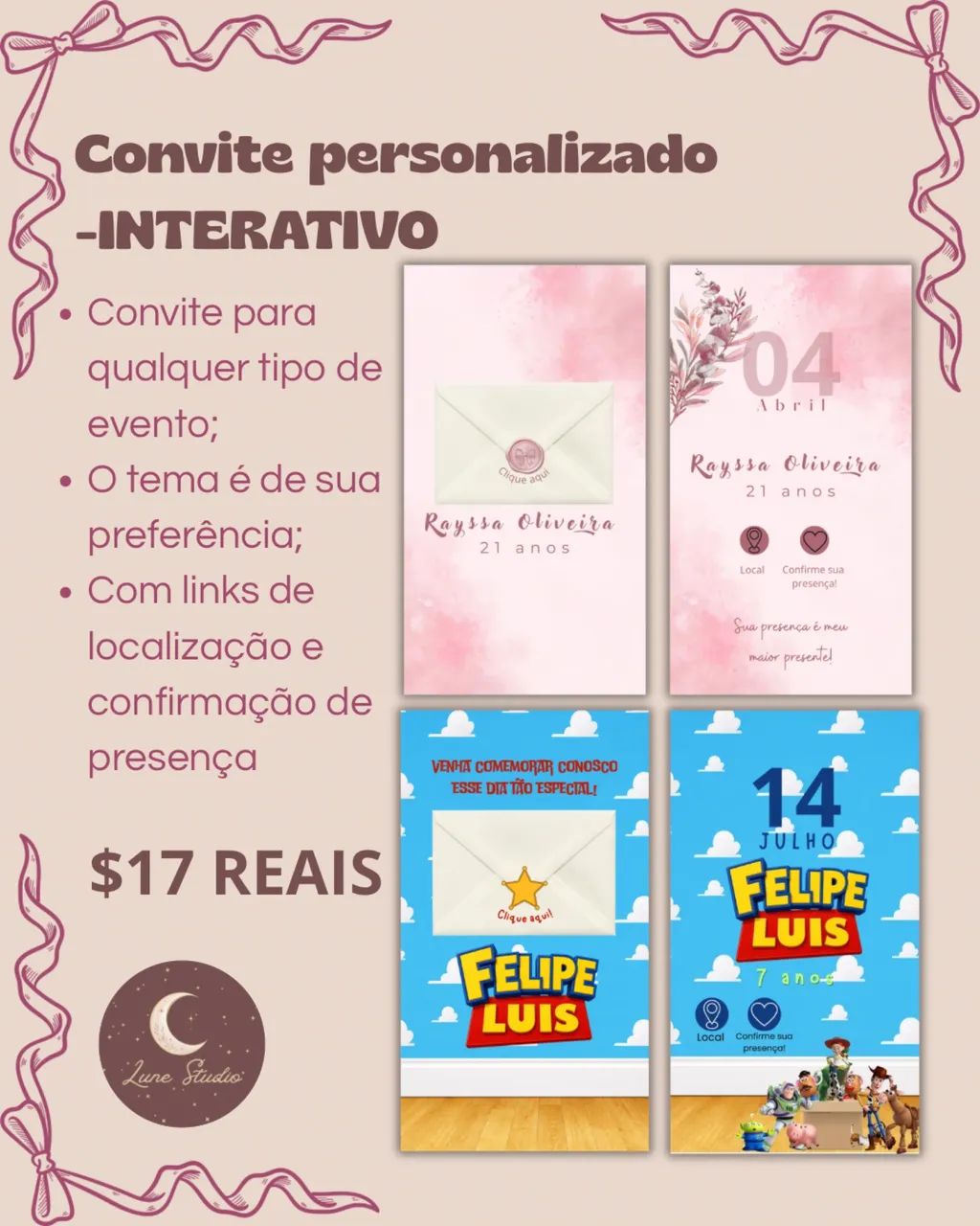 Convites e adesivos personalizado  - Foto 2