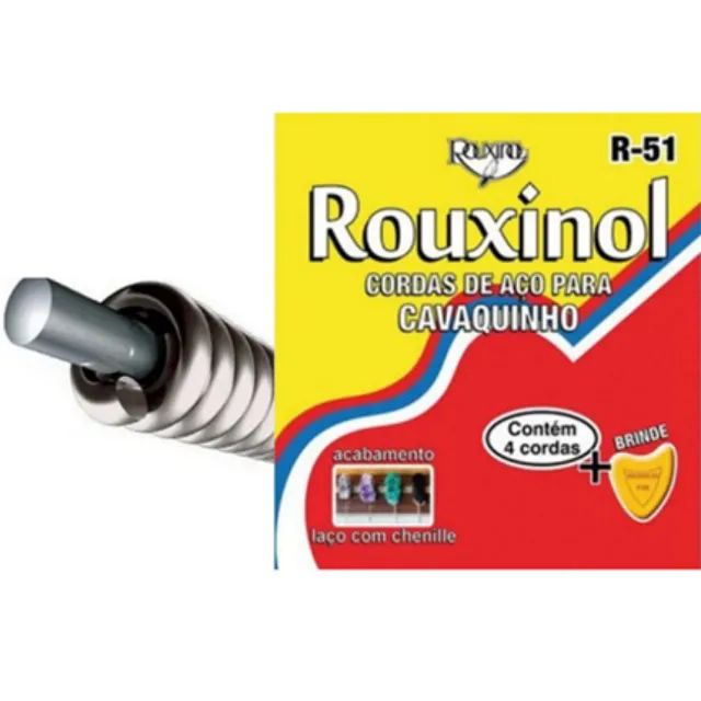 Encordoamento para Cavaquinho AÇO Rouxinol E-51 com Palheta _ MS86 - Foto 2