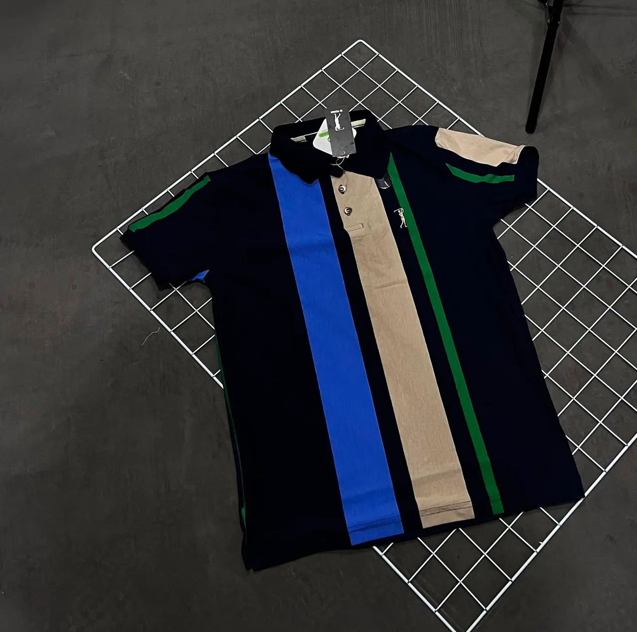 Camisas gola polo de algodão da aleatória  - Foto 2