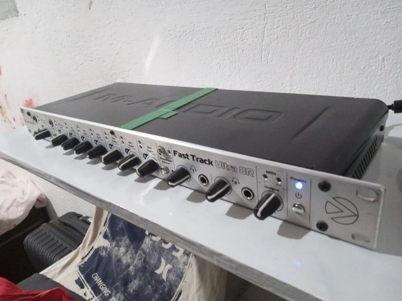 Placa de áudio M-AUDIO. 8 entradas, 8 saídas.