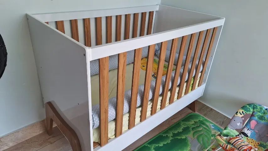 Berço Gutti 100%Mdf-Peroba
