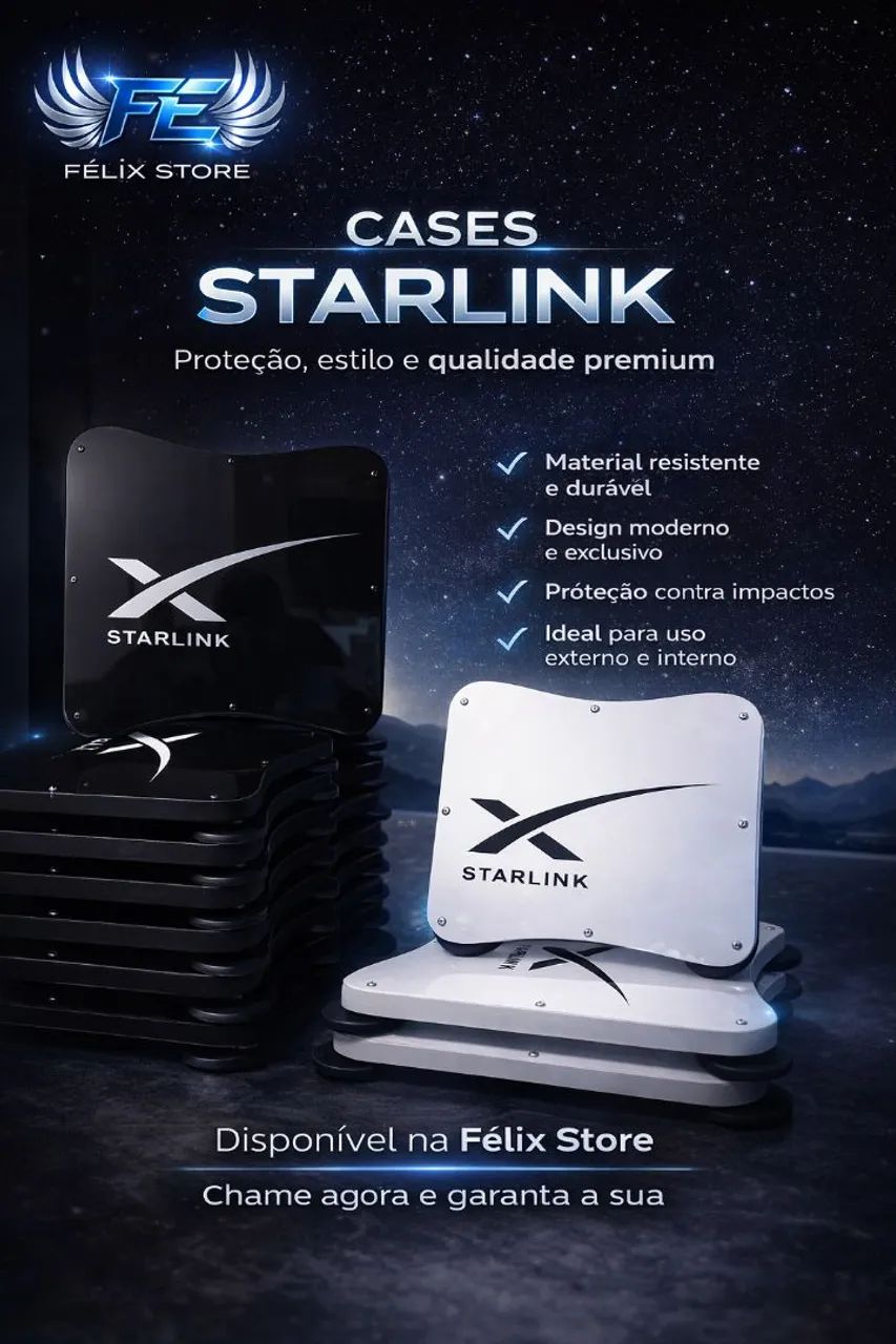 Cases Starlink Premium Alta Proteção e Design Exclusivo