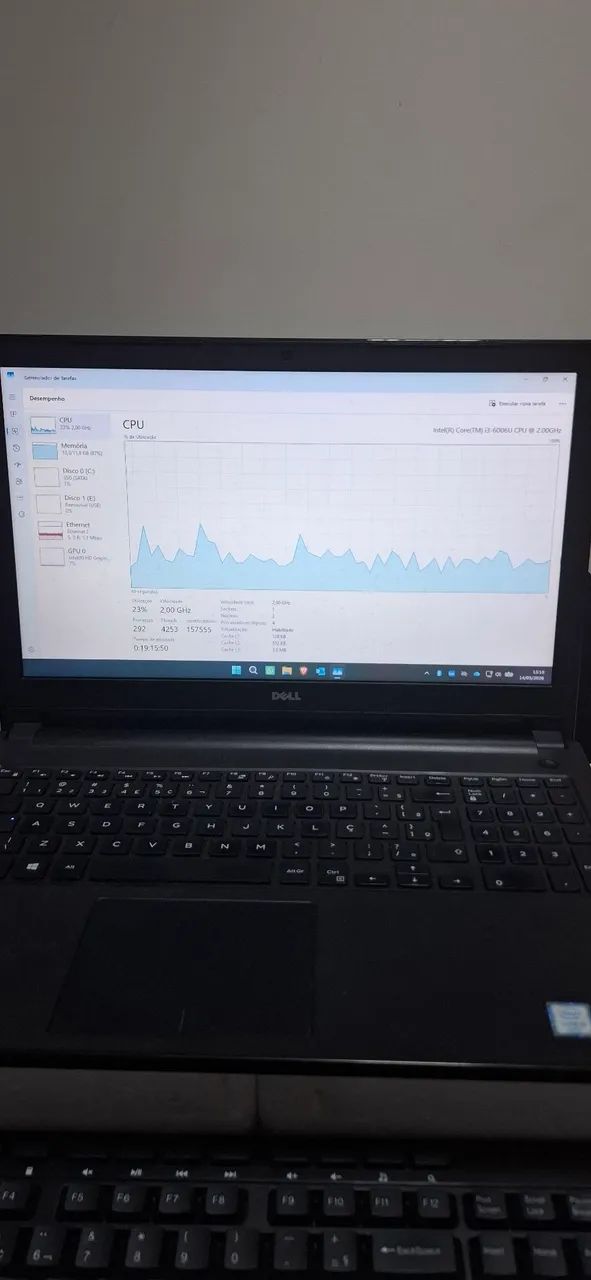 Notebook Dell 5566 I3 6° gen, 8 GB ram, 1 Tera SSD