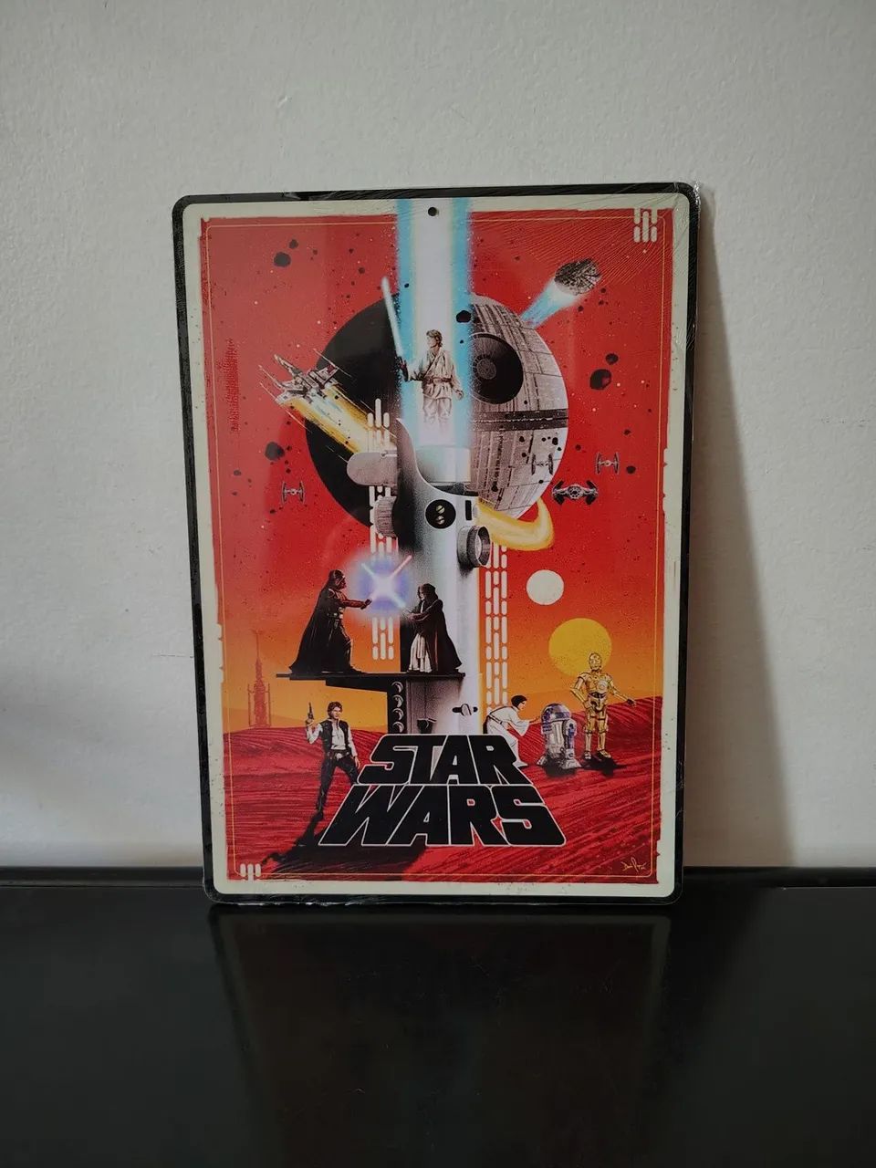 placa decorativa star wars