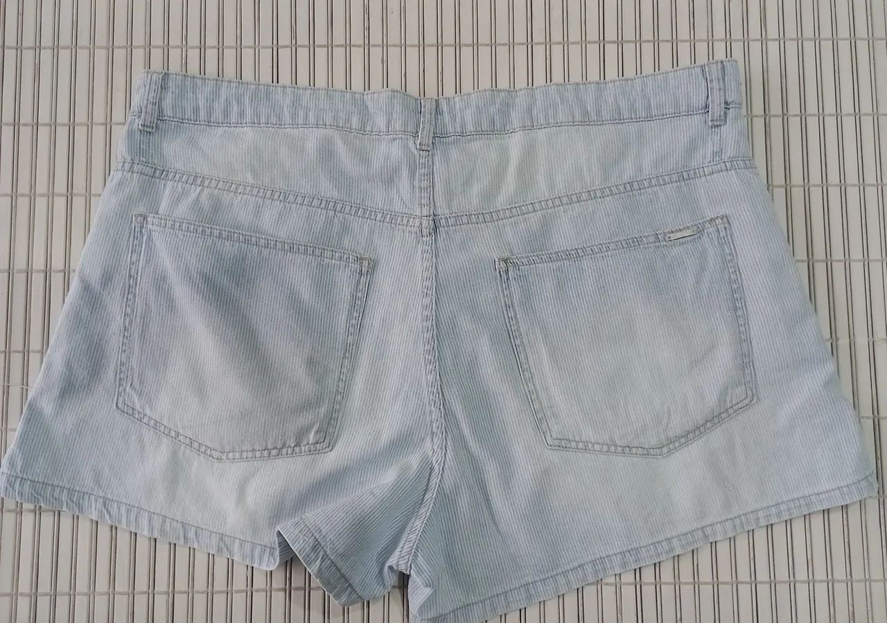 Short Jeans Listrado Hering  - Foto 2