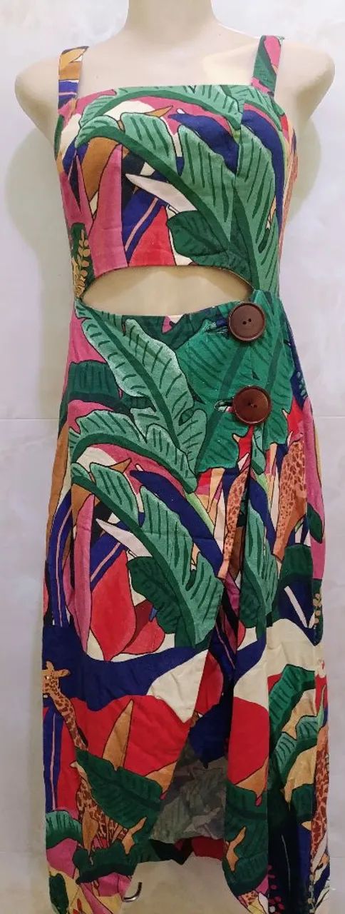 Vestido Saia Envelope Tam P - Foto 2