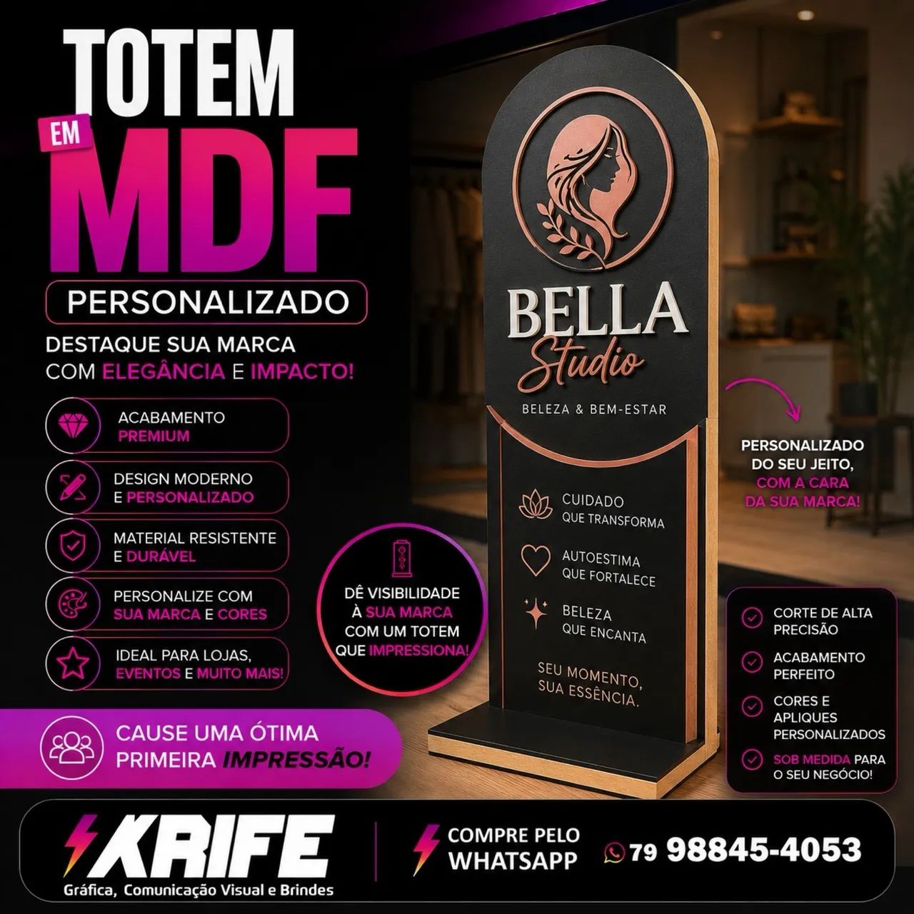 Totem em MDF - Krife