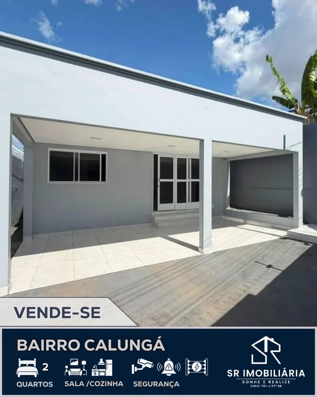 Vende-se casa moderna no bairro calunga com 3 quartos 