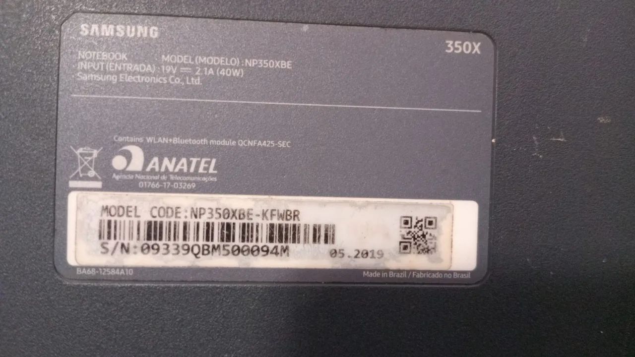 Vendo notebook Samsung ele só presta ligado na fonte ? - Foto 3
