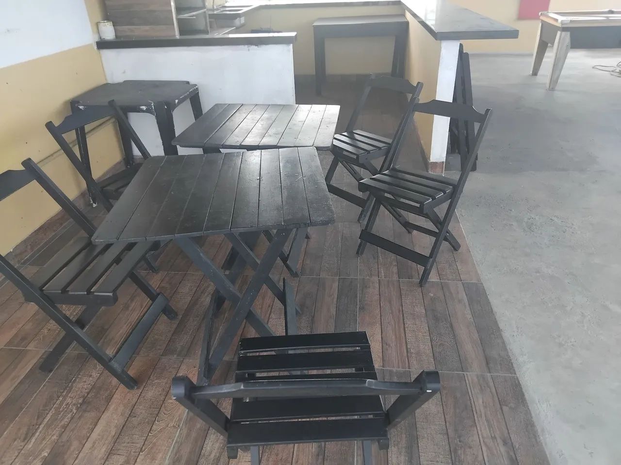 Jogo de mesa de Madeira