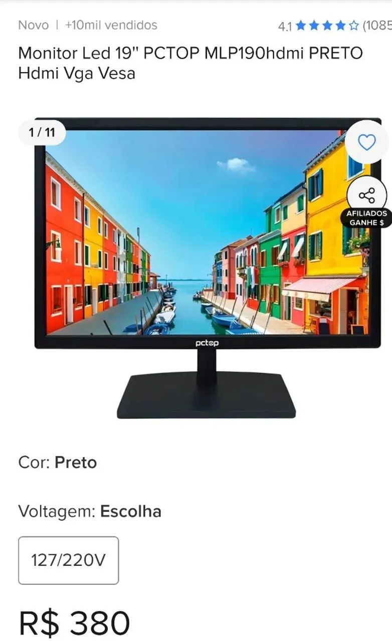 Monitor 19" 75hz