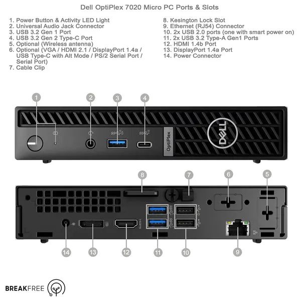 Mini PC Dell OptiPlex 7020 Micro Core i5 Compacto Profissional - Foto 3