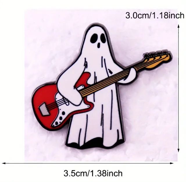 Broche Fantasma Guitarrista Pin De Lapela Wow!!! - Foto 4
