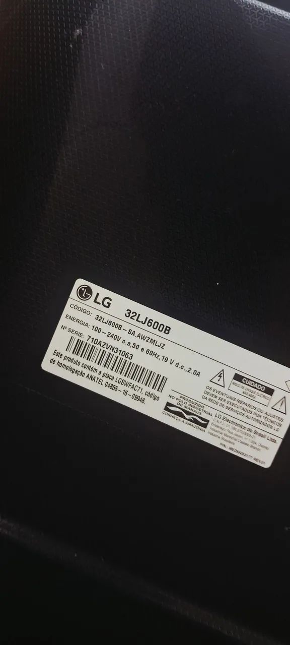Tv  LG 32' HD WebOS (Sem Imagem) com controle e cabo. - Foto 3