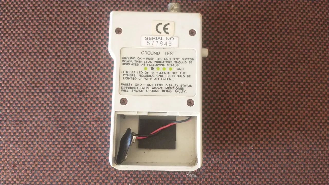 Testador de cabo de rede antigo para colecionador - Foto 2