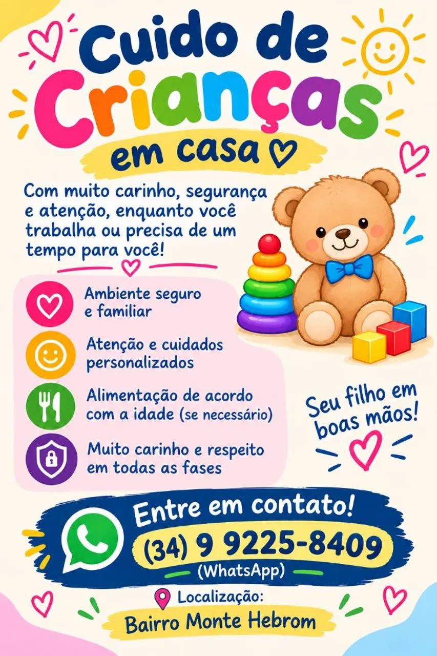 Cuidasse de crianças 