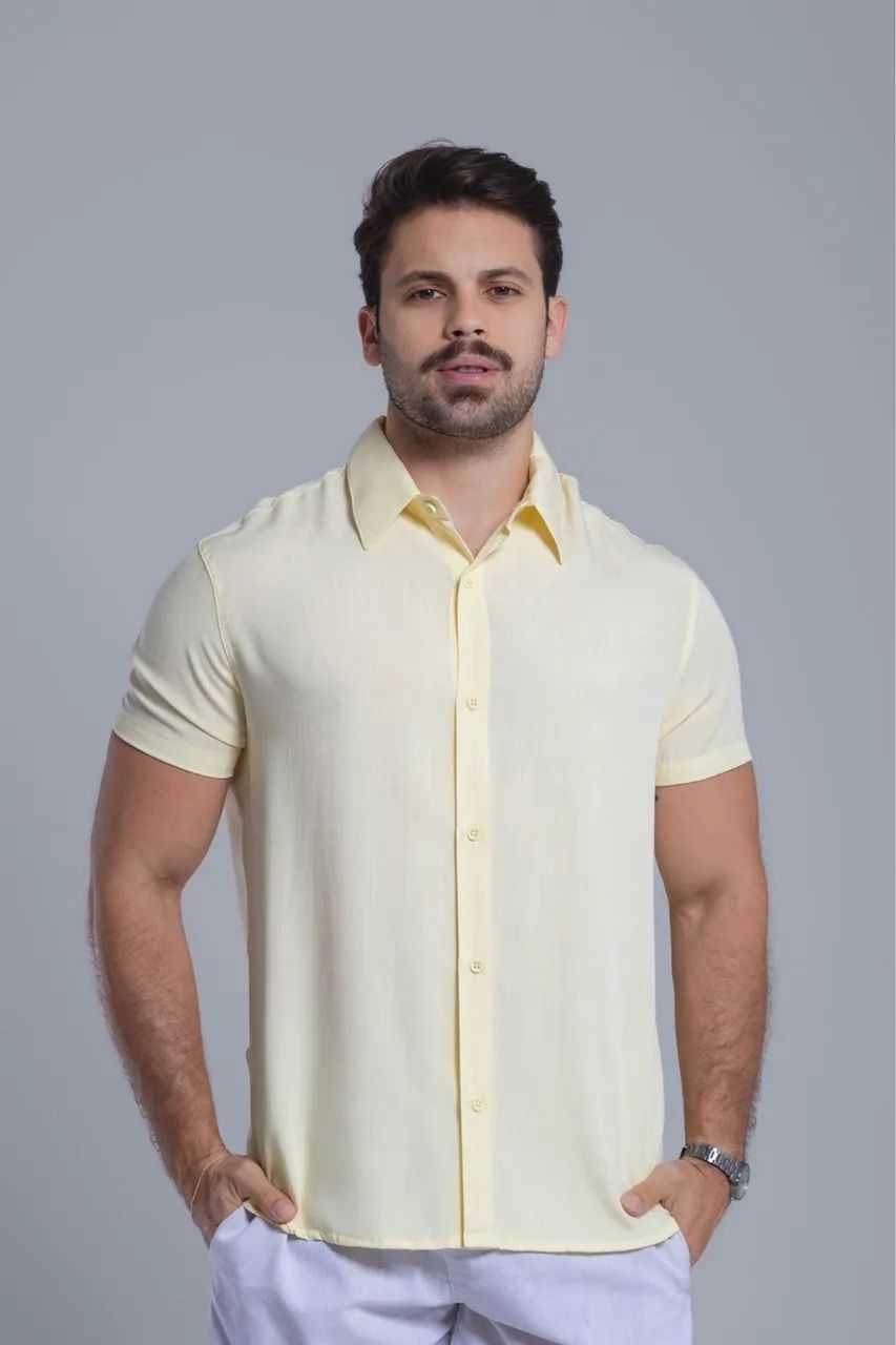 Camisas masculinas em linho  - Foto 2