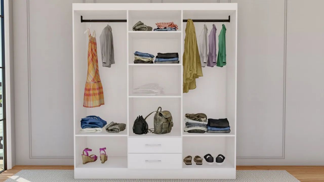 Roupeiro 6 portas pequeno simples  - Foto 2