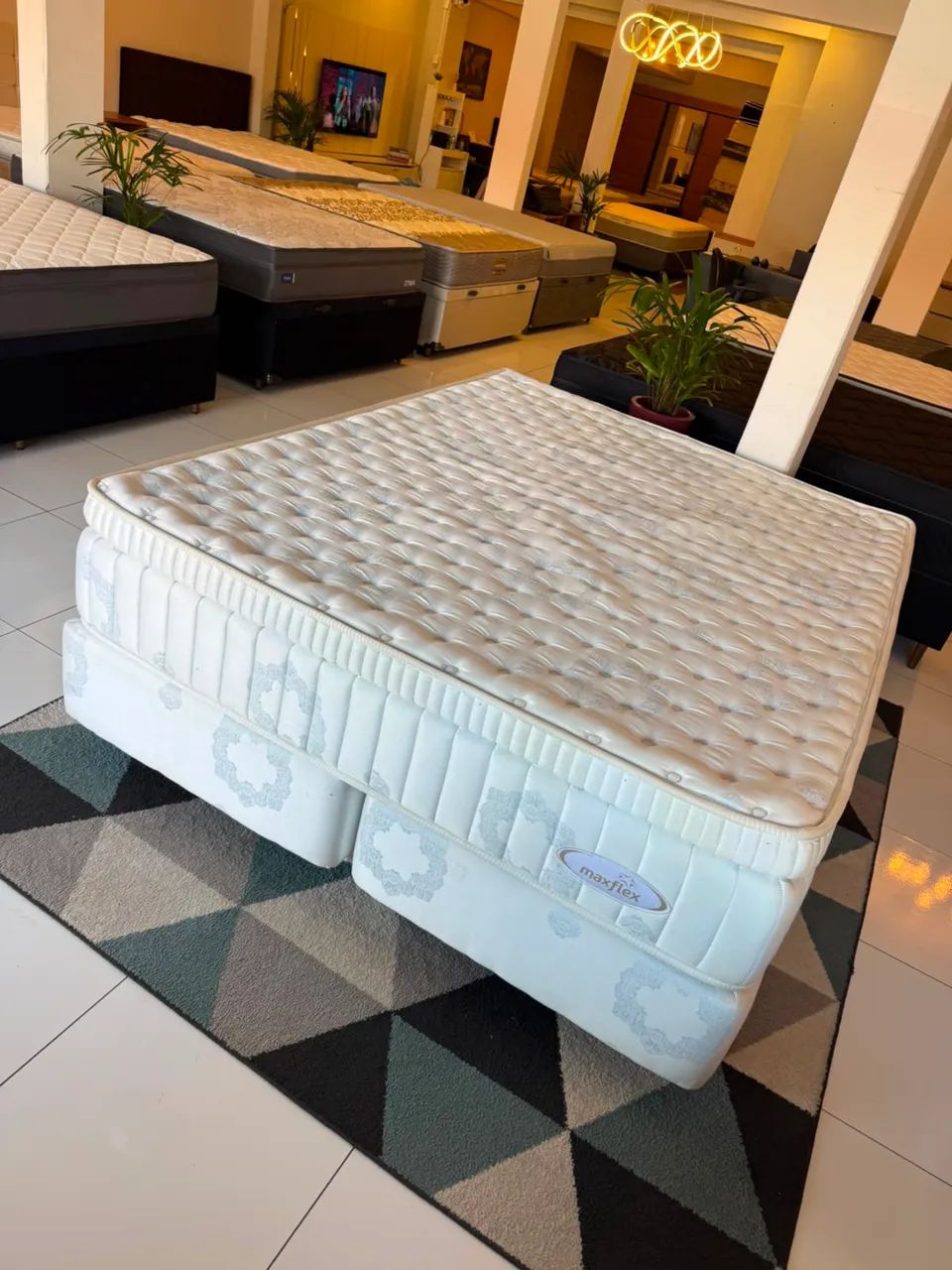 Cama box QUEEN MAXFLEX SEMINOVO TOP - Entrego!  - Foto 5