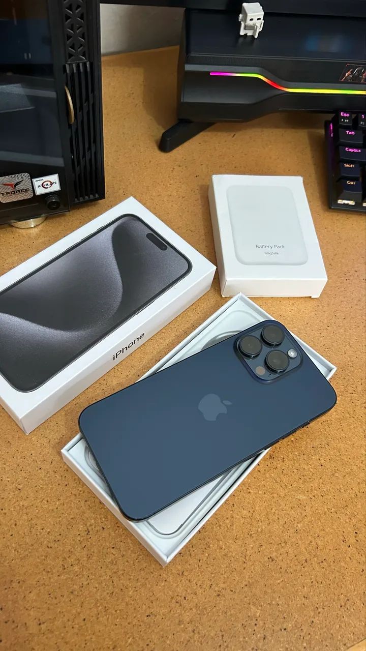iphone 15 pro max - 256 semi novo - Foto 2