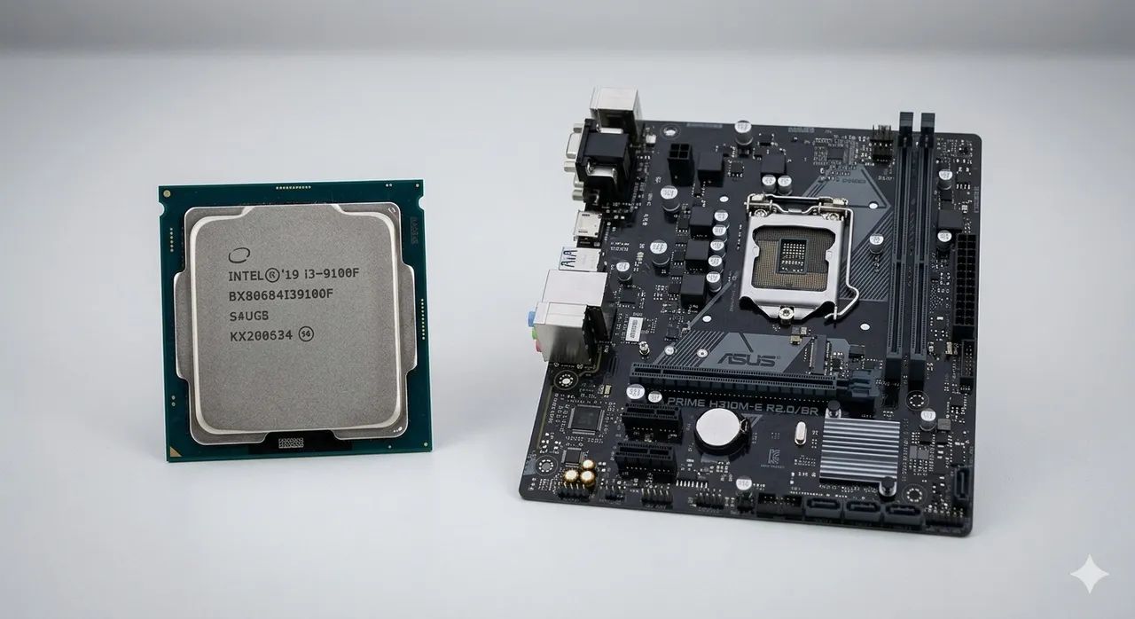 i3-9100F マザーボード＋CPUクーラーセット kit core i3 9100f