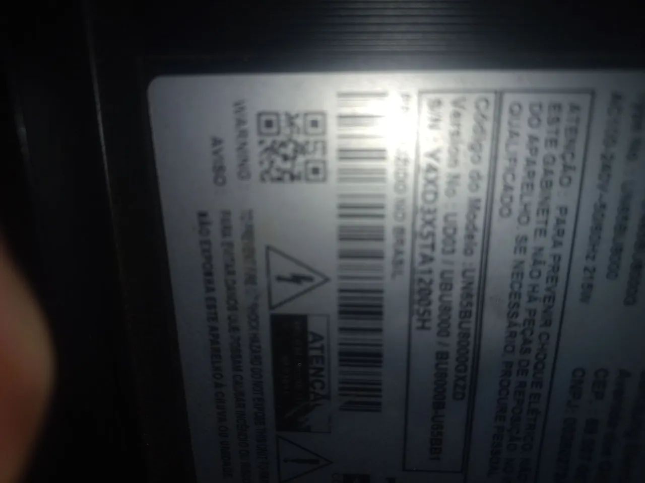 Tv samsung 75 polegadas  com defeito na tela mas funciona tudo - Foto 2