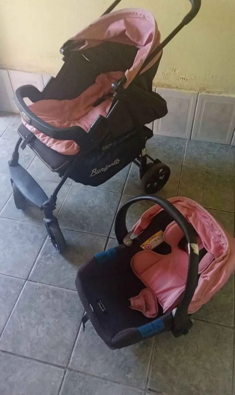 Carrinho de bebê + Bebê conforto - Foto 4