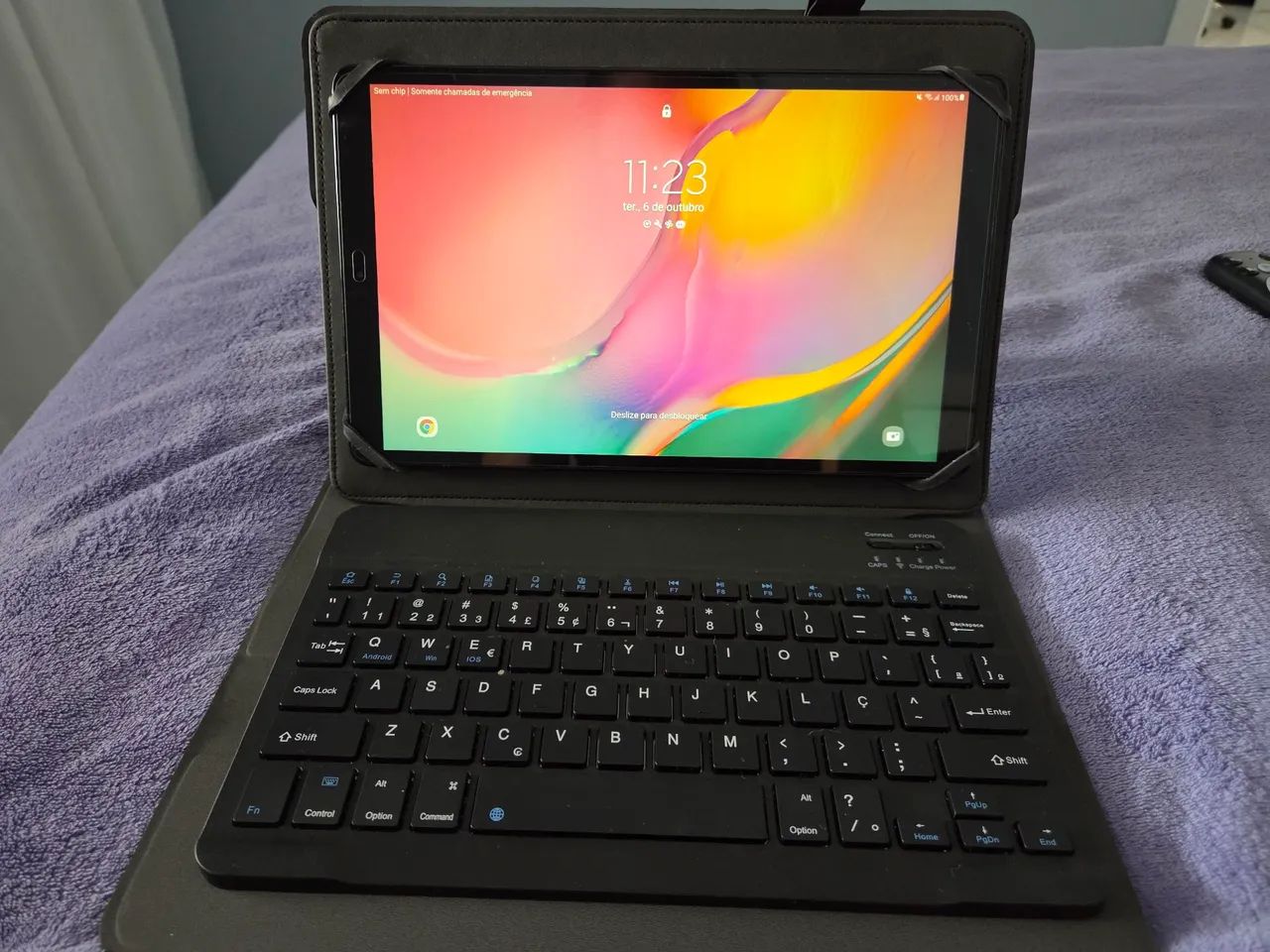 Samsung Galaxy Tab A 10.1" SM-T515 + Capa com Teclado Bluetooth - Foto 2