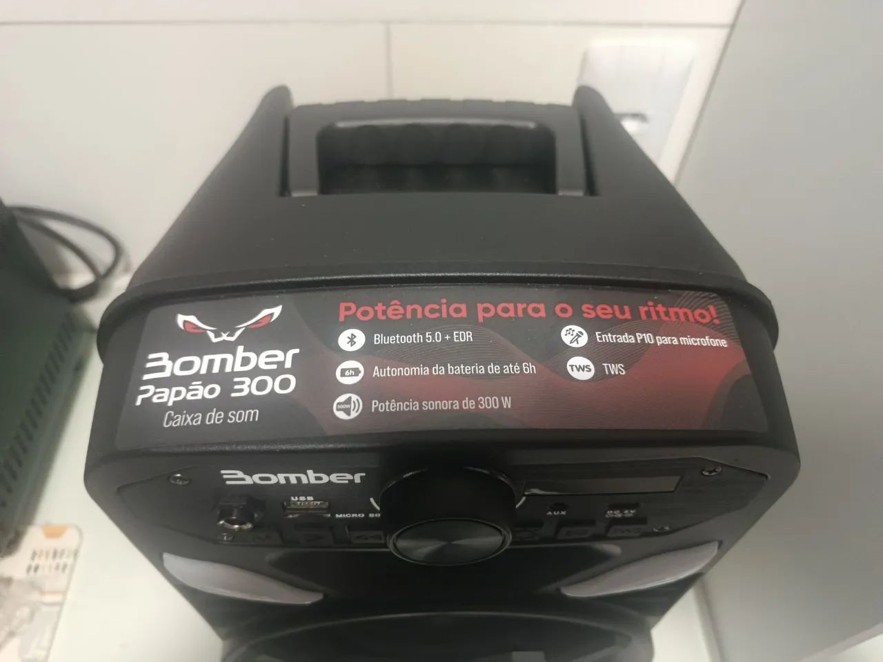 Caixa Bomber Papão 300 e Microfone XCMI01 - Foto 3