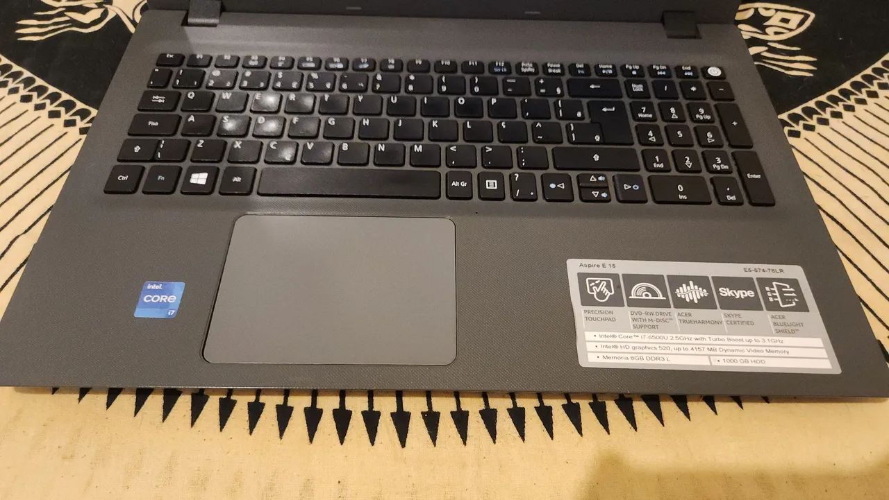 Notebook Acer Aspire E15 intel i7 8GB 256SSD Win11 - Foto 3