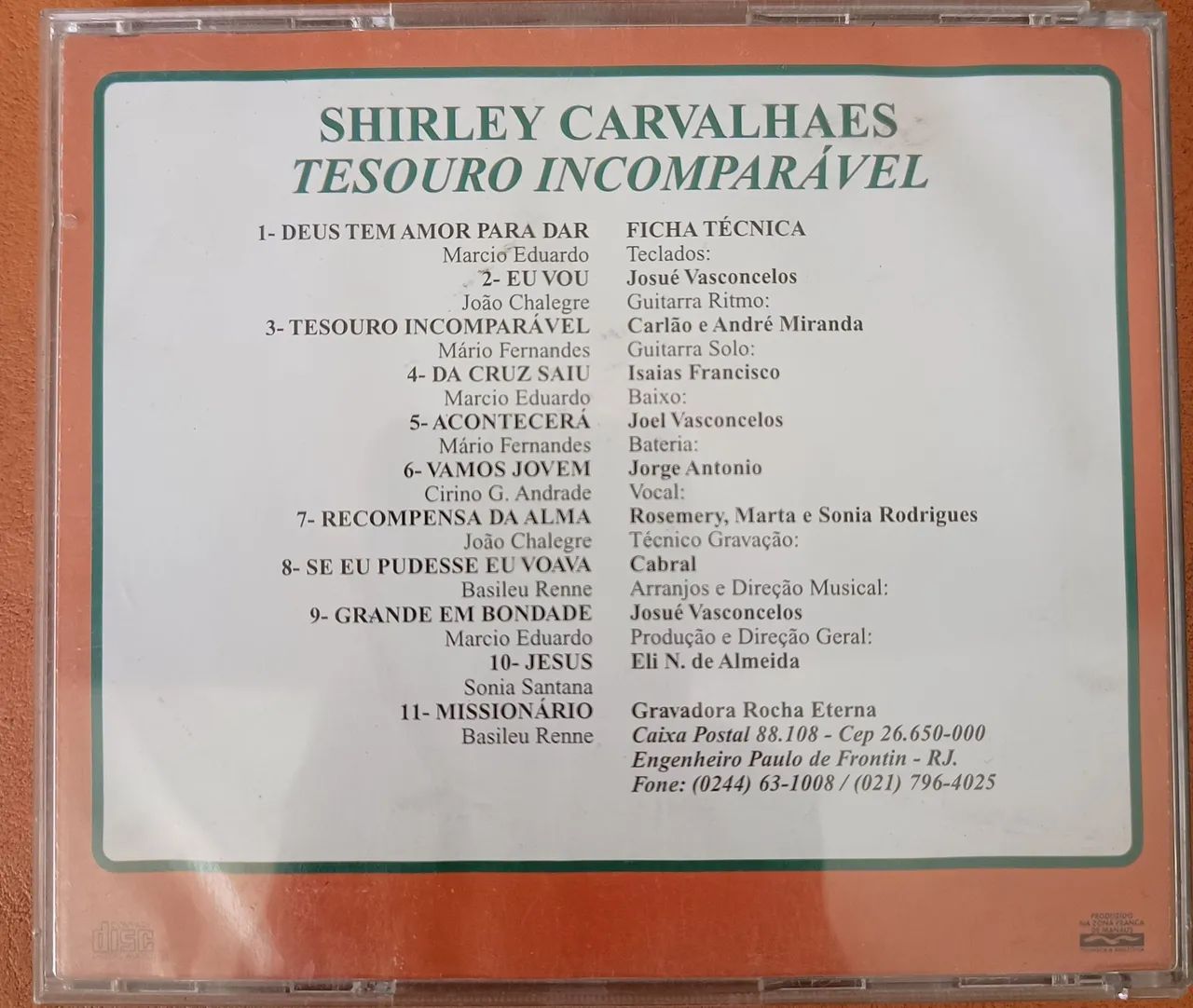 CD Shirley Carvalhaes Tesouro Incomparável Original 1981 - Foto 2