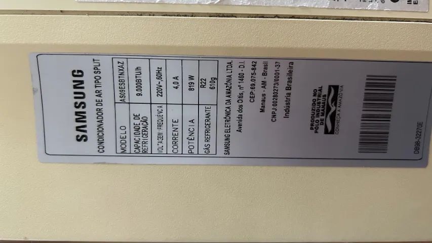 Ar Condicionado Split Samsung de 9.000 BTUs - Foto 2