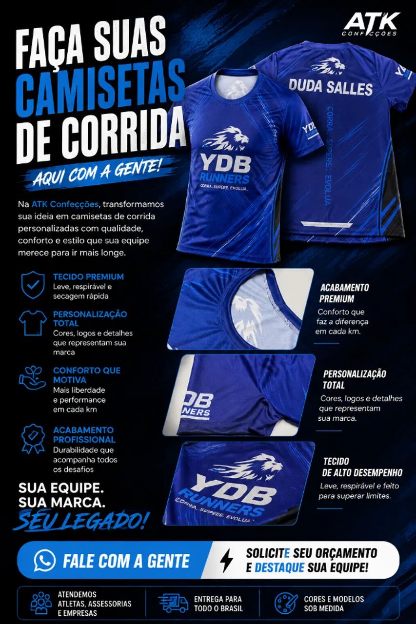 CAMISETAS PERSONALIZADAS PARA CORRIDA | ATK CONFECÇÕES