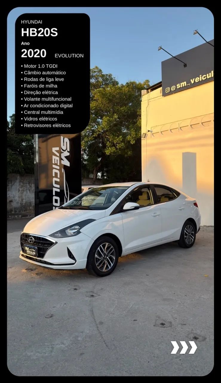 Hyundai Hb20S HB20S Evolution 1.0 TB Flex 12V Aut. 2020