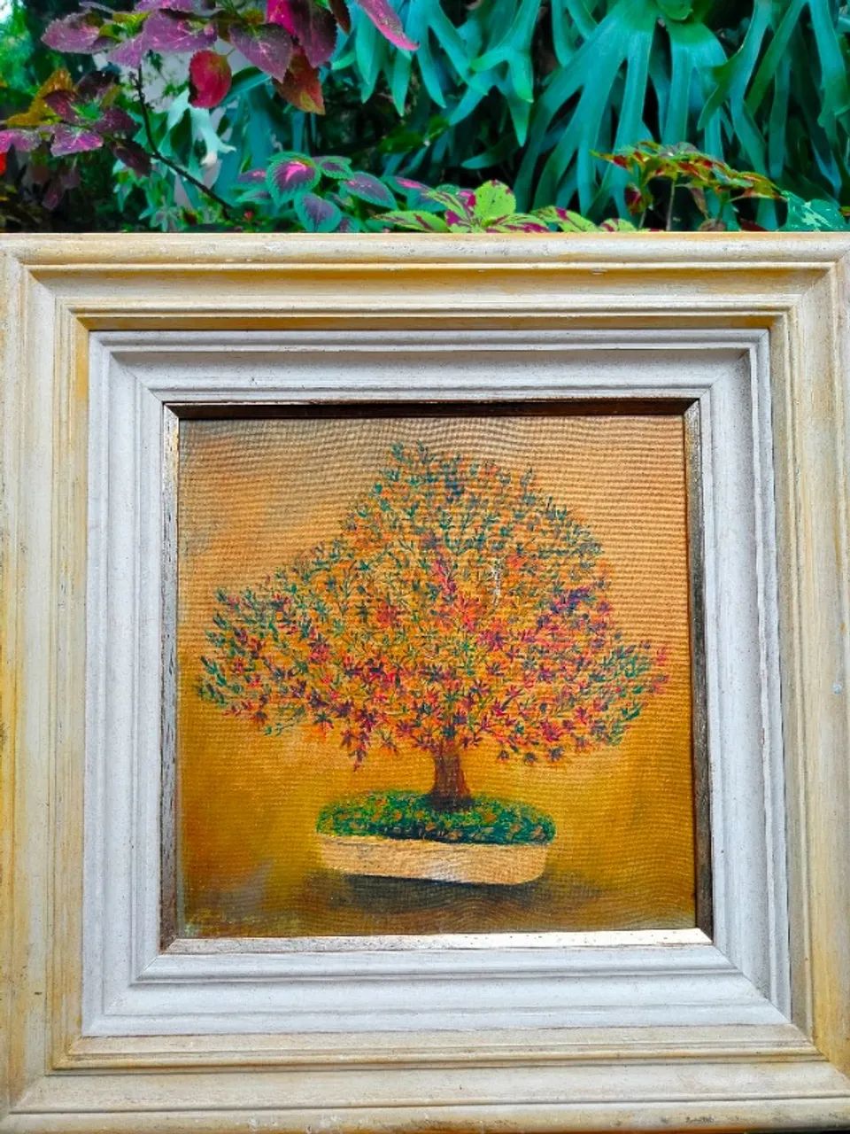 Antiguidades: Quadro amoldurado "Árvore da Vida". - Foto 2