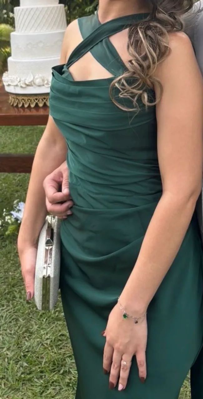 Vestido verde esmeralda  - Foto 3