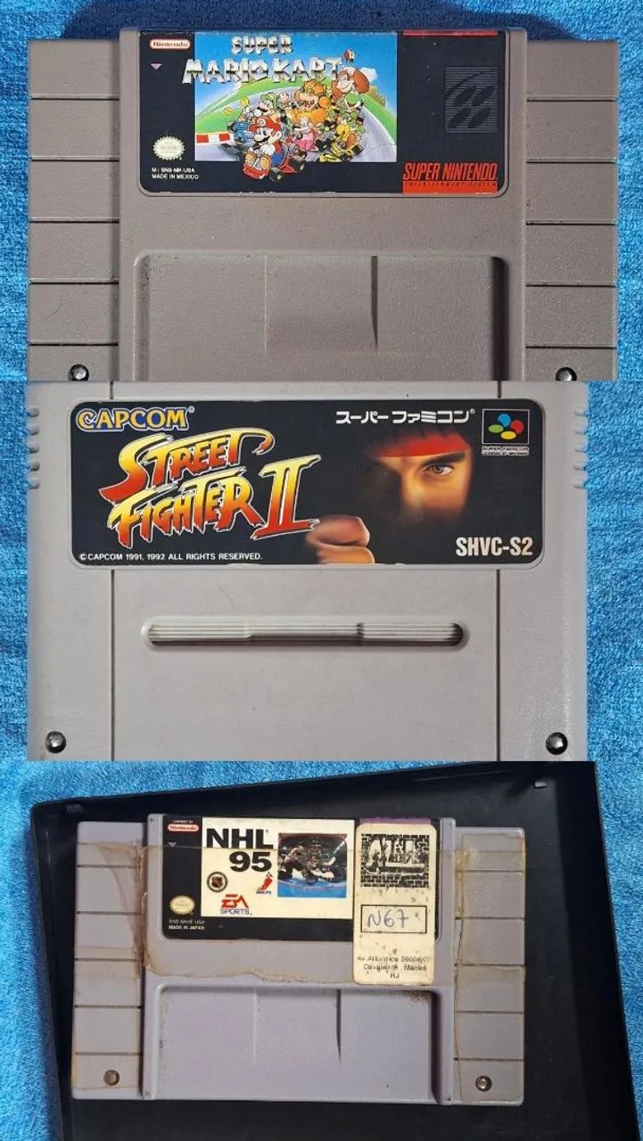Lote Jogos Super Nintendo (SNES) - Originais e Paralelos - Preços Variados