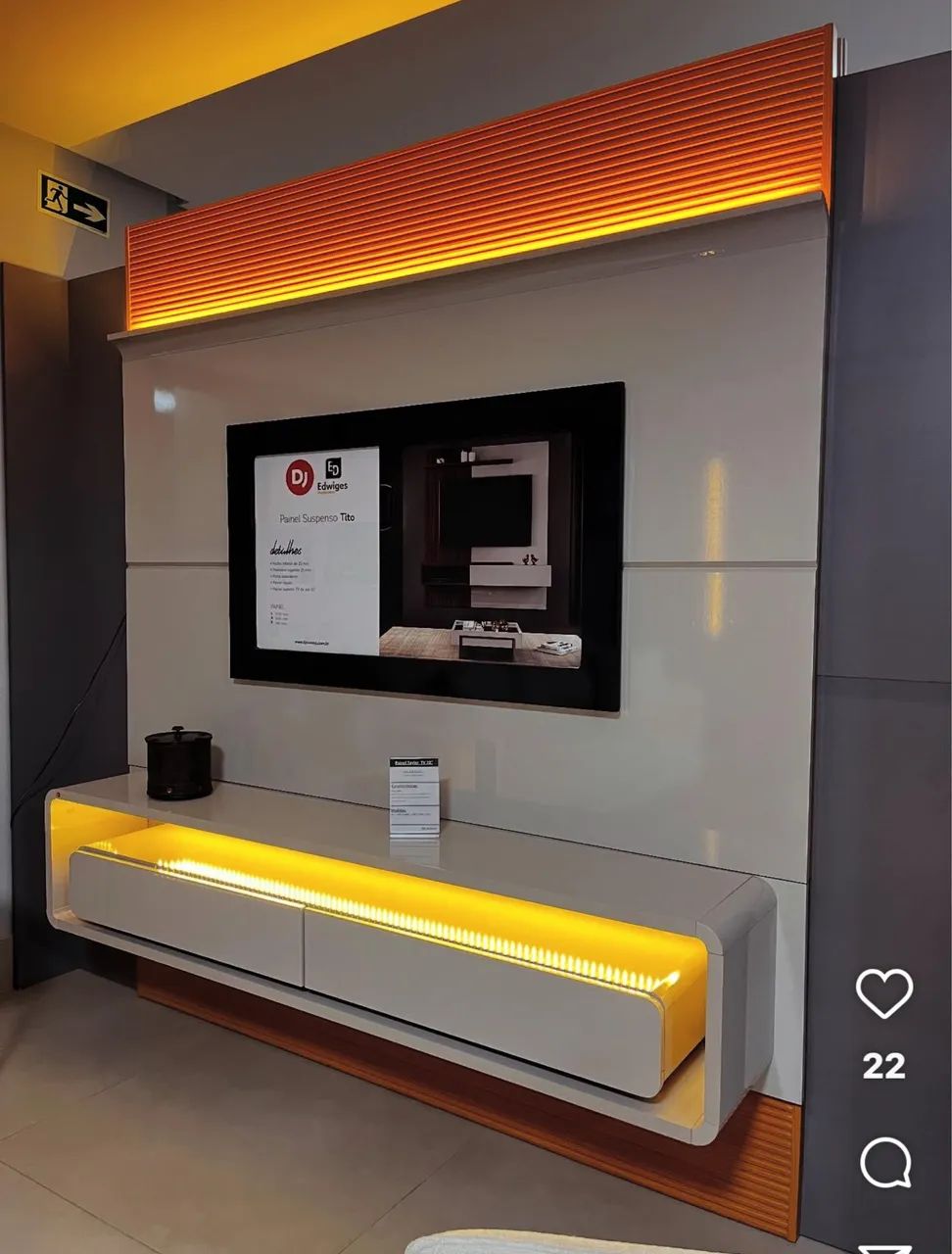 PAINEL TAYLOR COM LED MDF - Foto 4