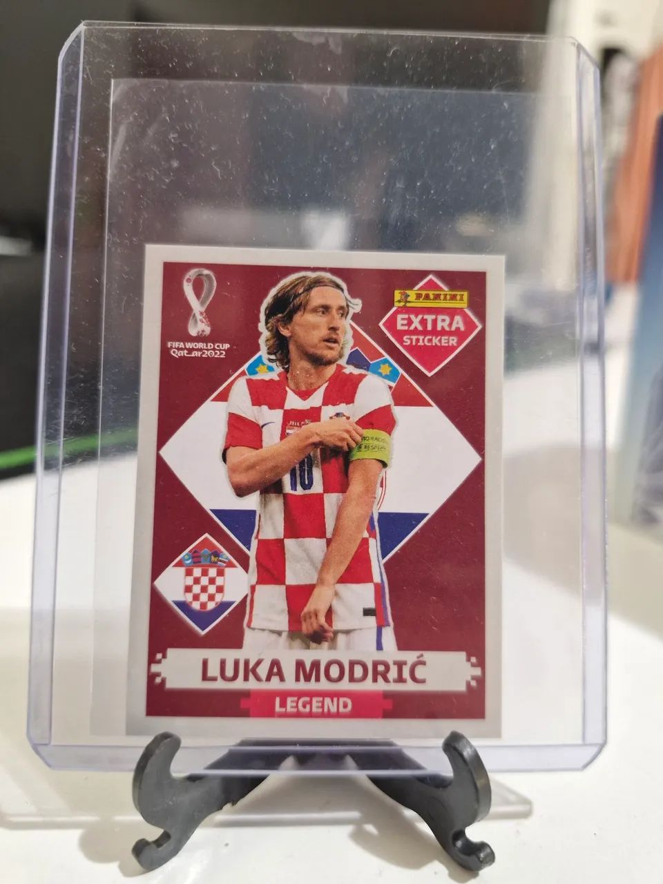 Figurinha extra catar 2022 modric borda 