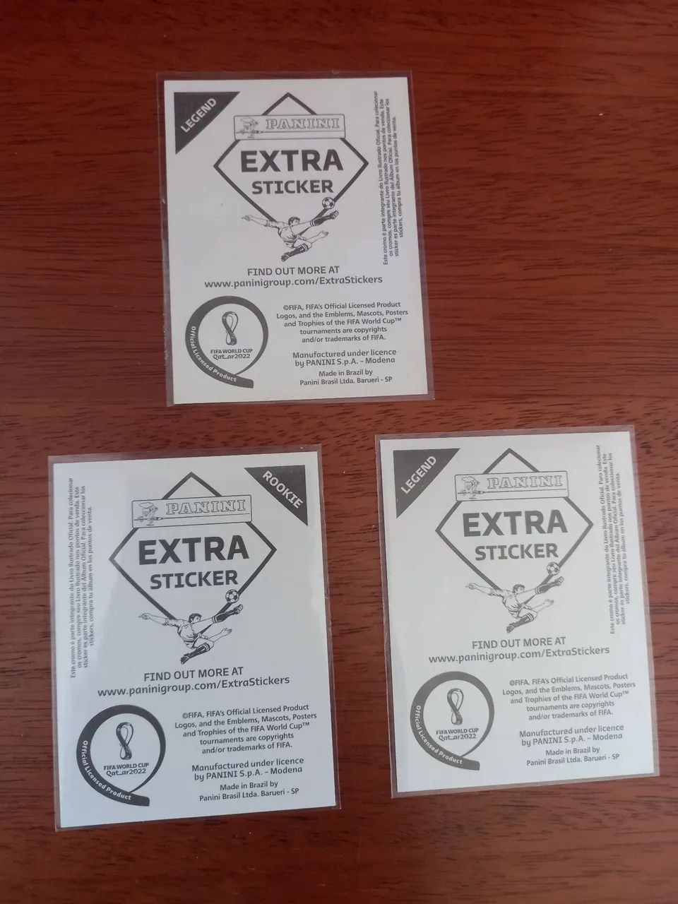 Lote de figurinhas Extra Sticker Legend Copa 2022 - Foto 2