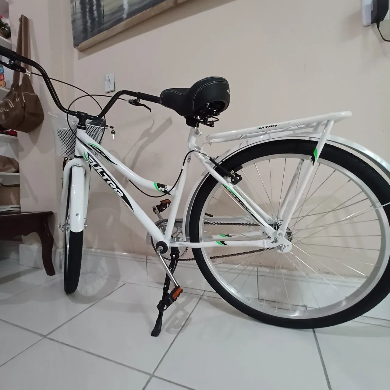 Bicicleta branca nova - Foto 2