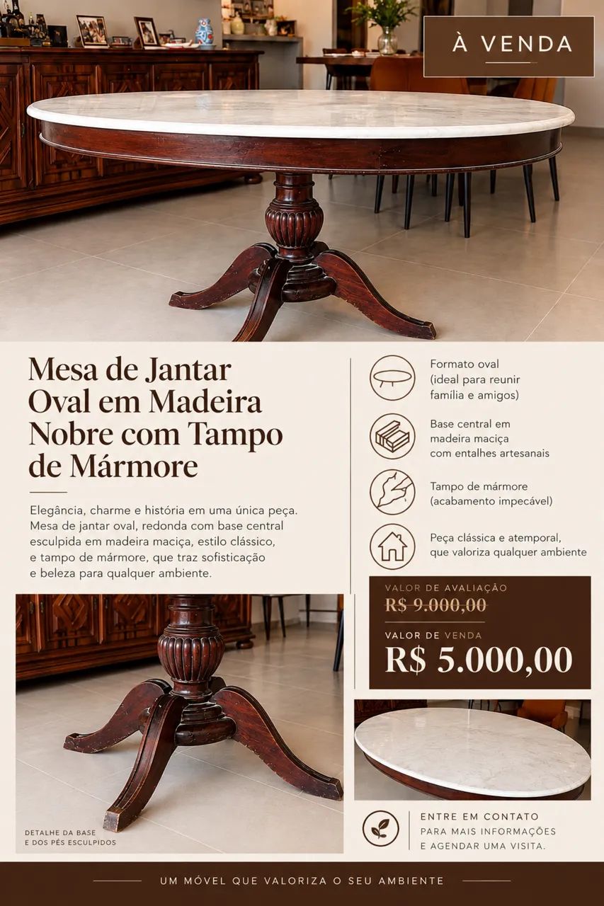 Mesa de Jantar Redonda  - Foto 4